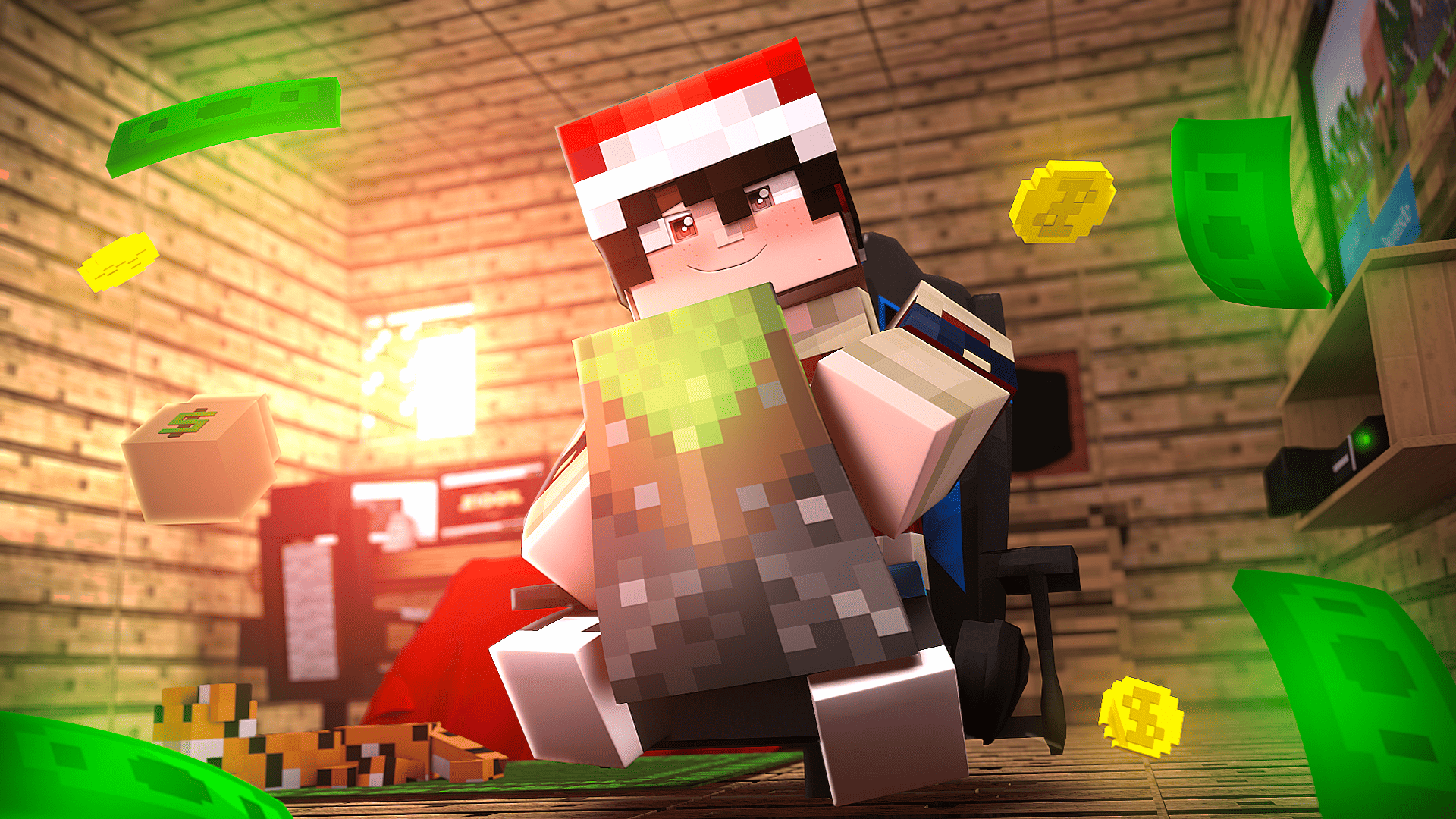 Imagem do Minecraft e Capas